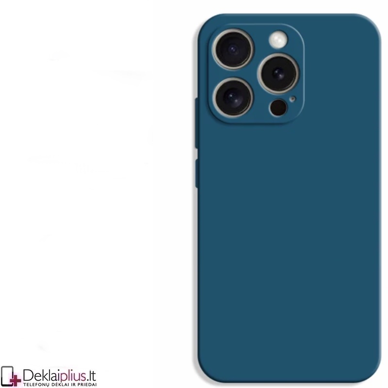 Liquid Air silikoninis mėlynas dėklas - su kameros apsauga (Apple Iphone 16 Pro) Liquid Air silikoninis mėlynas dėklas - su kameros apsauga (Apple Iphone 16 Pro)